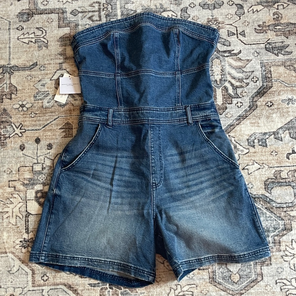 American Eagle Denim Romper